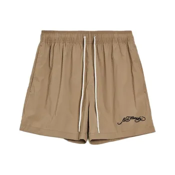 Ed Hardy SS24 Casual Shorts Men's Camel
