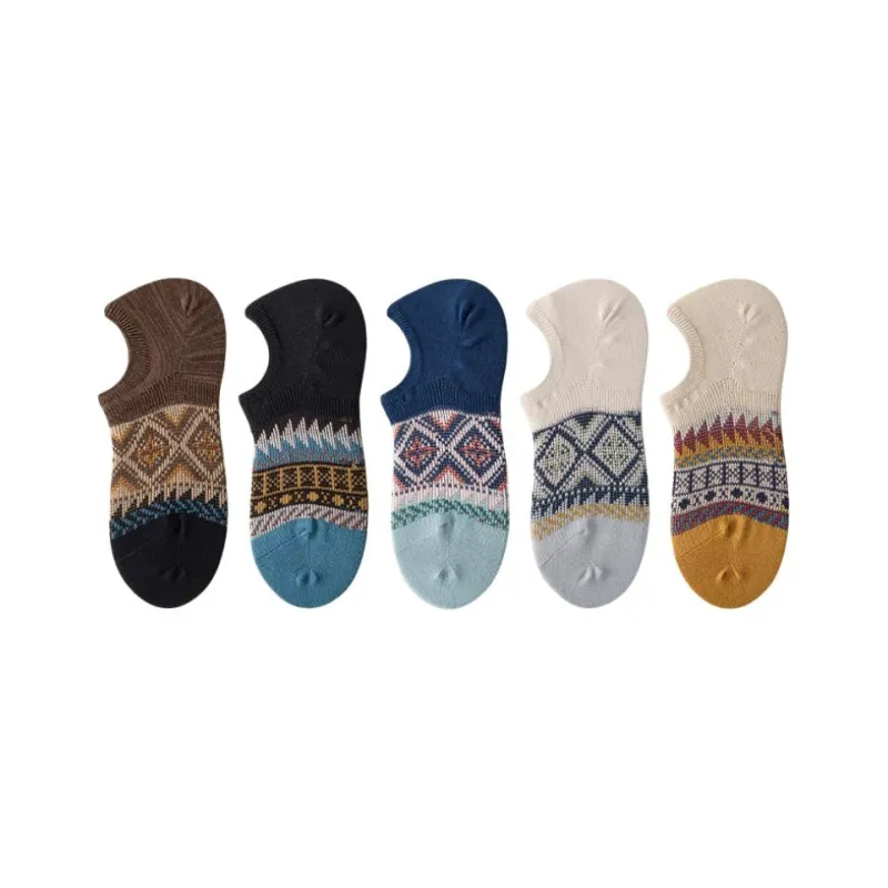 LUYOUYE No Show Socks Men's 5 Pack-0