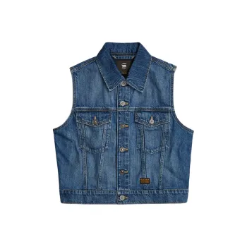 G STAR RAW Tank Tops Women's Fade Of Morning Peak Blue