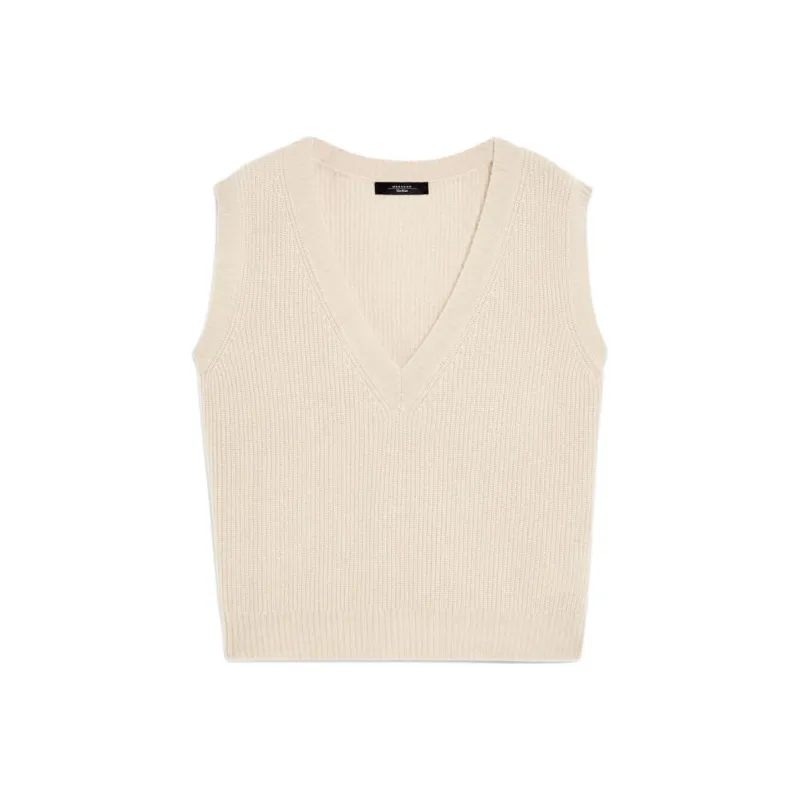 WEEKEND MaxMara Dolce Collection Tank Tops Women's Sand-0