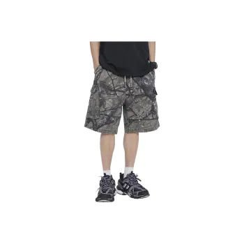 【dme】 Casual Shorts Men's Gray Branch Camouflage