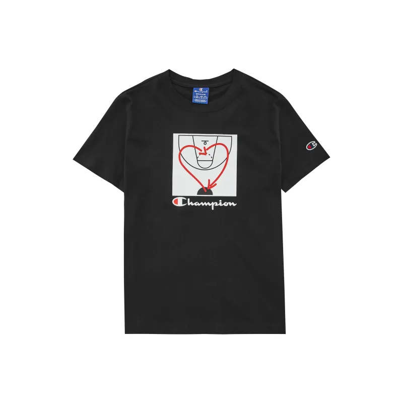 Champion Drop Shoulder Sleeve T Shirt Women's Black-0
