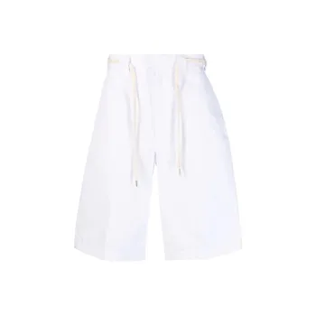 DROLE DE MONSIEUR Logo Patch Drawstring Shorts