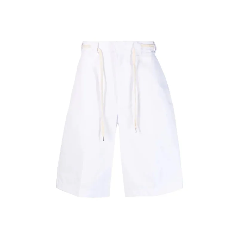 DROLE DE MONSIEUR Logo Patch Drawstring Shorts-0
