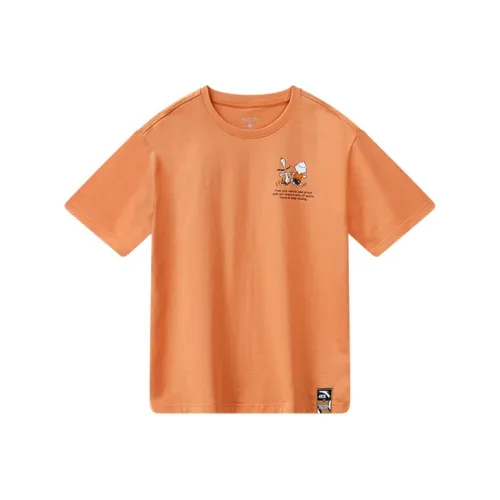 Snoopy X ANTA Life Collection T-Shirts Women's Apricot Orange
