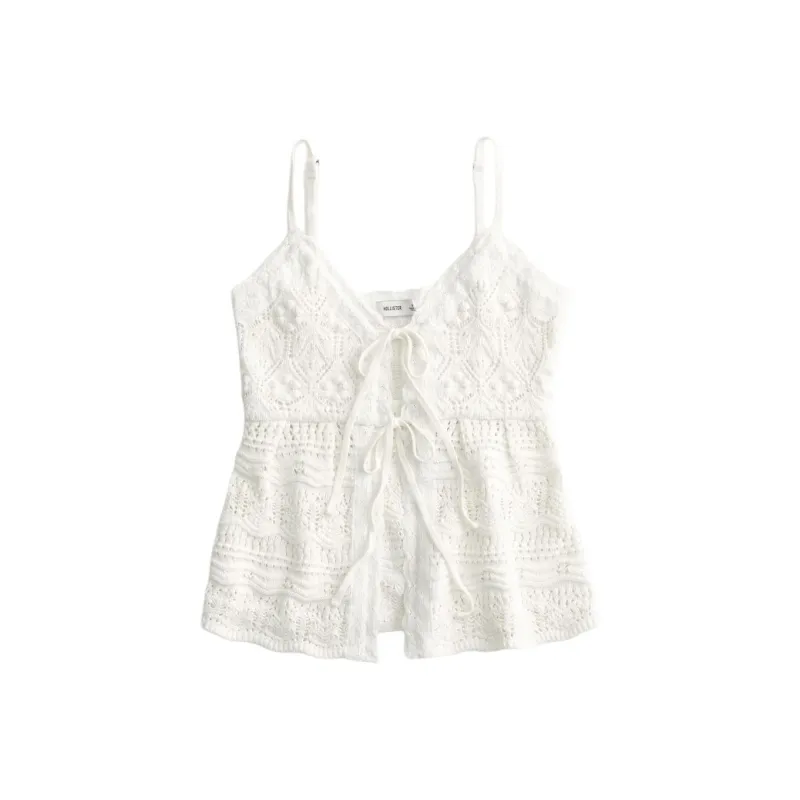 Hollister Tank Tops Women's White-0