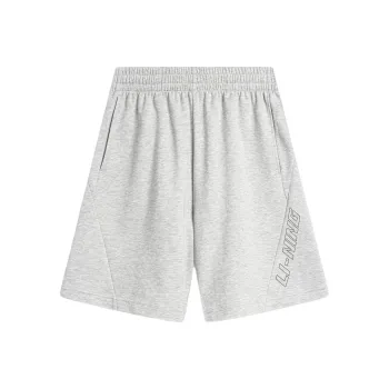 LiNing Sports Life Collection Sports Shorts Men's New Light Mixed Yellow Heather Gray