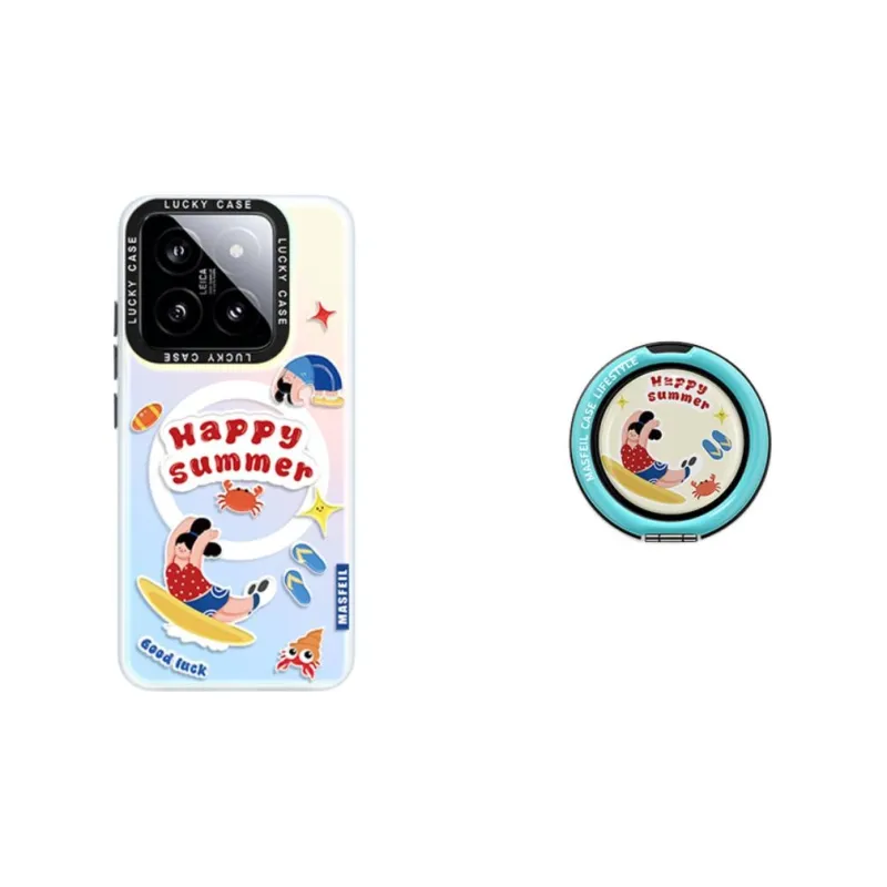 Marsfield Acrylic Material Laser Magnetic Case Active Girl Phone Cases Compatibility Xiaomi 15/14/13 Pro-6
