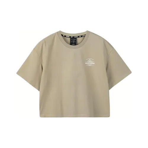 Skechers T-Shirts Women's Rock Beige/00V8