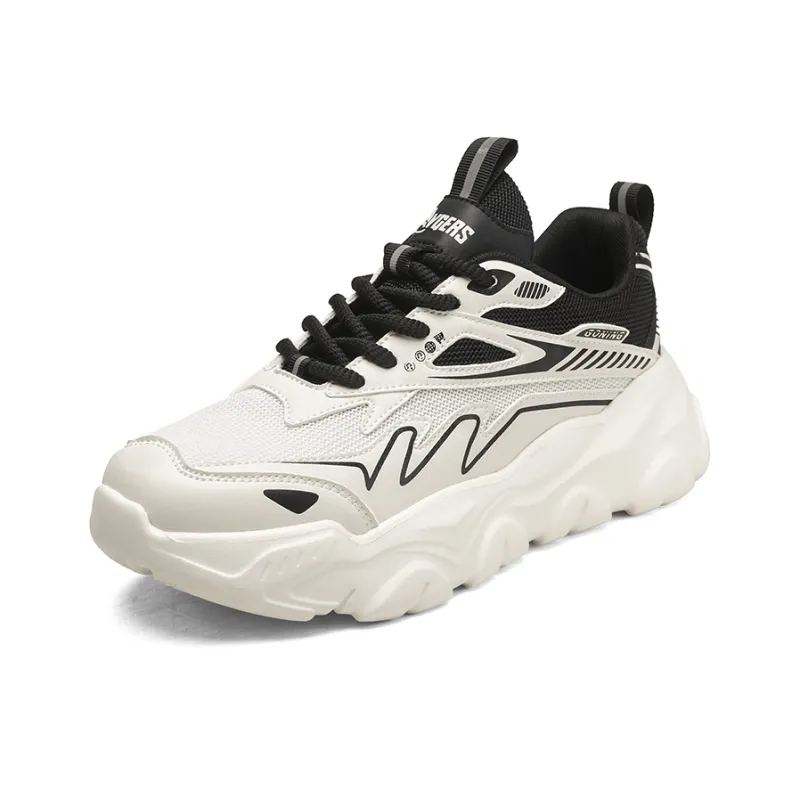 OFFER AITR Cushioning, Slip Resistant, And Abrasion Resistant Low Top Chunky Sneakers Men's-8