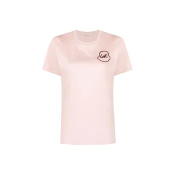 Moncler T Shirts Women's Pink