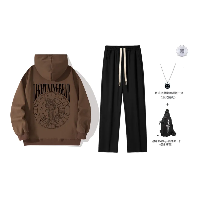 LIGHTNING BEAR Sweatshirt Sets Unisex-11