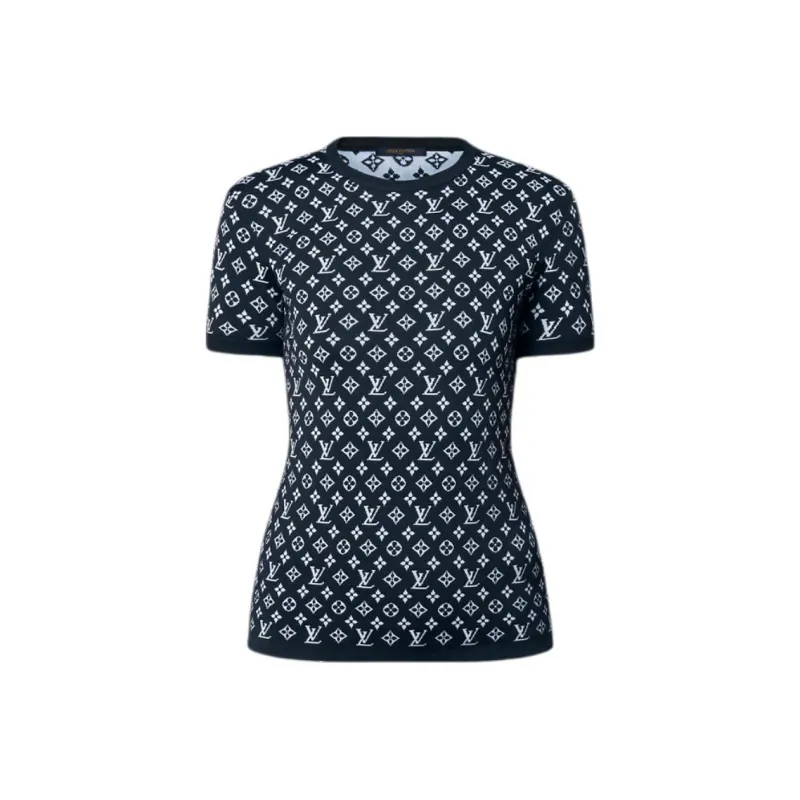 LOUIS VUITTON Monogram Jacquard Knit Top-0