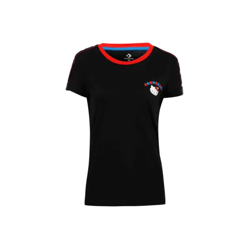 Converse x HELLO KITTY T Shirt Women's Black