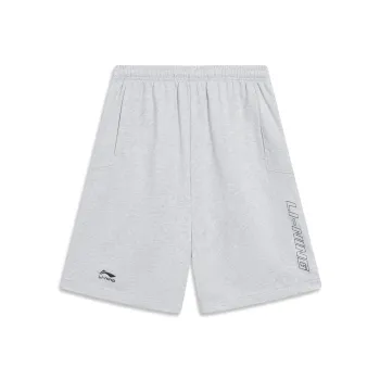 LiNing Sports Life Collection Shorts Men's New Light Heather Gray