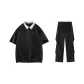 Black[3.0 Cooling]Top+Black Ice Silk Pants