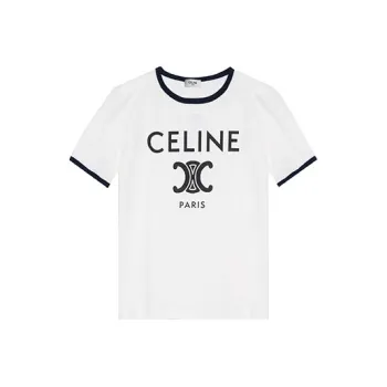 CELINE Paris T shirt In Cotton Jersey