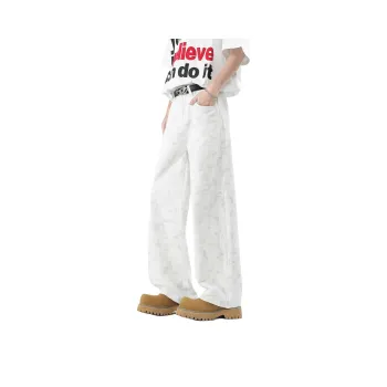 MKZA Casual Pants Unisex White