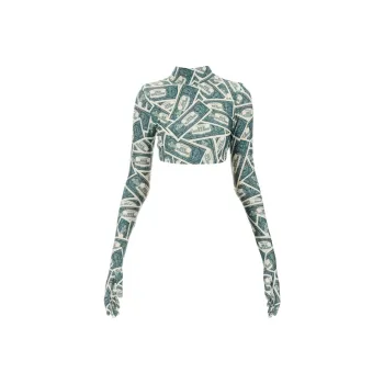 Vetements Money print Crop Top