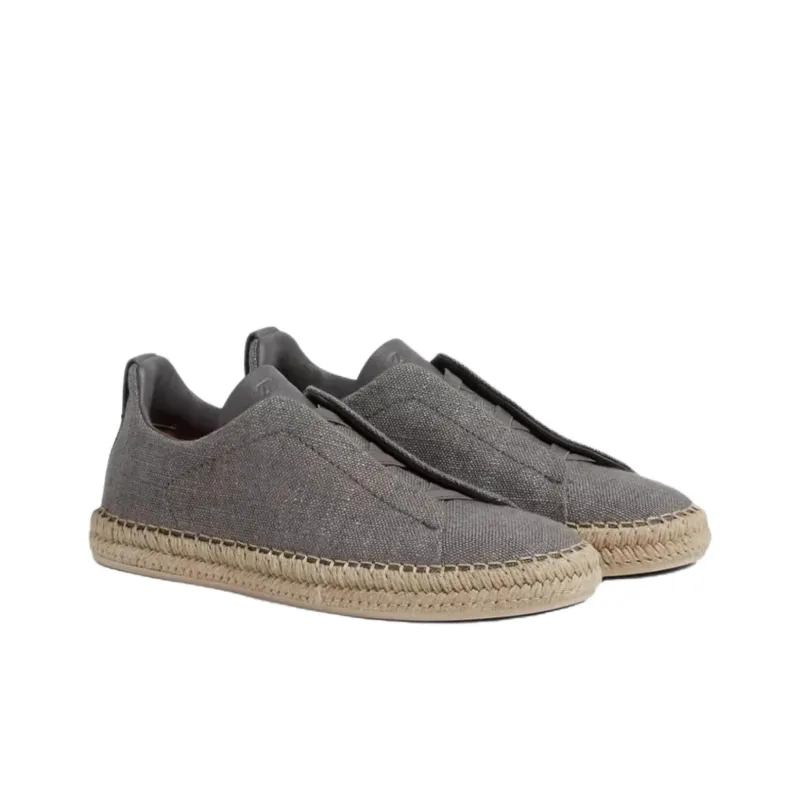 Zegna Triple Stitch ™ Espadrilles Men's Heather Gray-2
