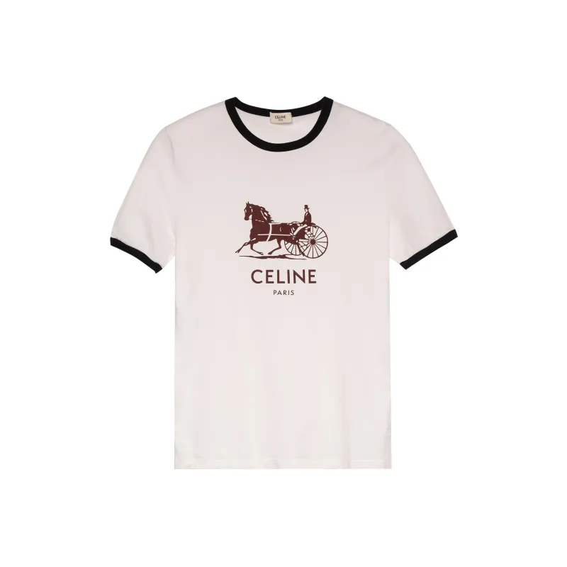 CELINE T Shirts Women's White-0