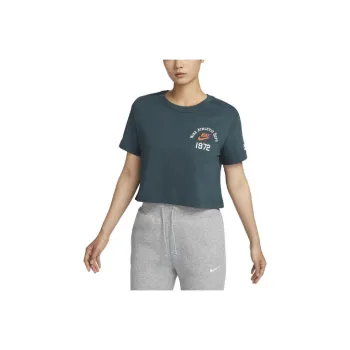 Nike Drop Shoulder Sleeve T-Shirt Women's Dark Forest Green
