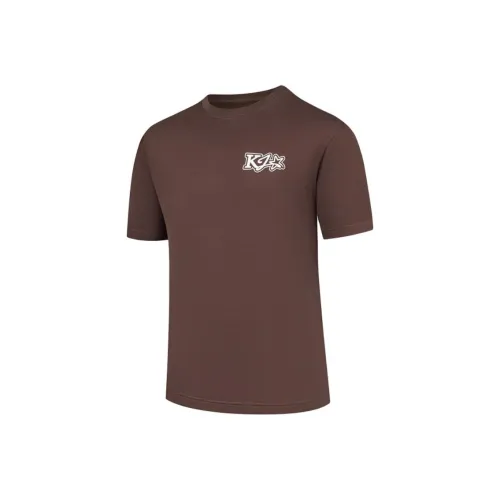 QIAODAN Sports Life Collection T Shirt Men's Van Dyke Brown