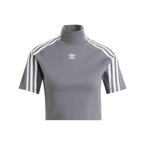 Adidas Originals ILENIUM Raglan Sleeve T Shirt Women
s Dark Gray