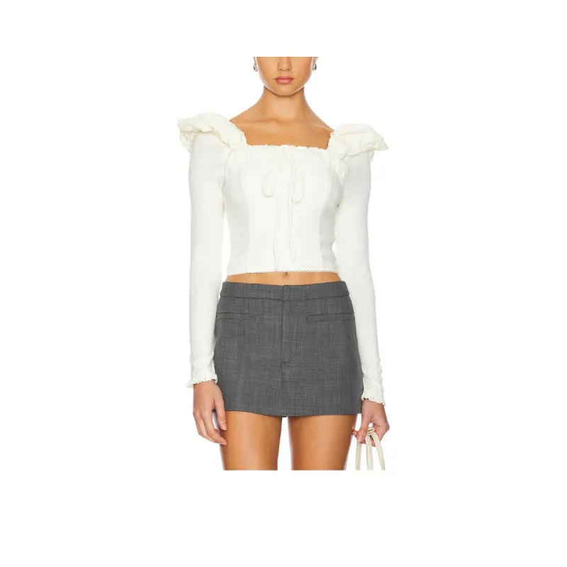 FOR LOVE & LEMONS Aliyah Knitted Top-0