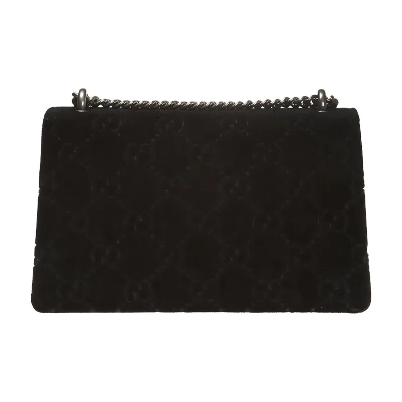 GUCCI Dionysus Suede Patchwork Suede Patchwork Velvet Shoulder Bag Crossbody Bag Small Size Women's Black-2