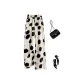 Beige with Black Polka Dot