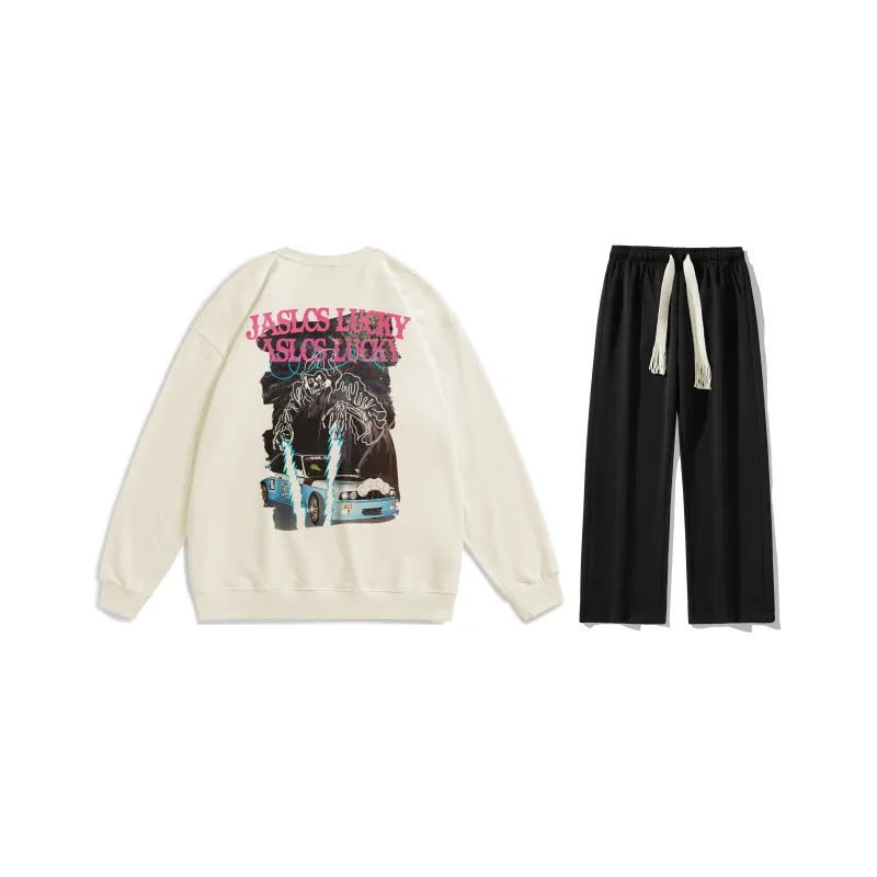 Jaslcs Sweatshirt Sets Unisex-5