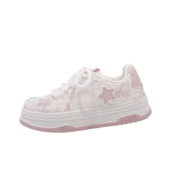 Nrillo Skateboard Shoes Women's Low Top Pink