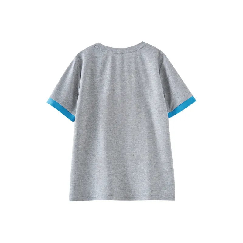 OUNIXUE T Shirts Women's Gray-1