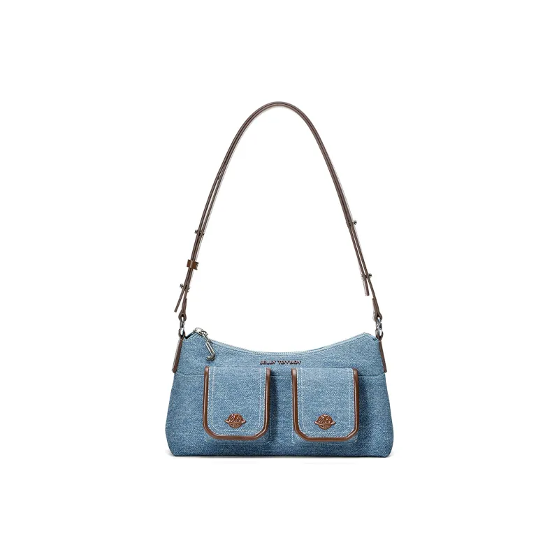 JELLYTOYBOY Cow Leather With Artificial Leather Planet Frame Shoulder Bag Shoulder Bag Women's Multicolor-11