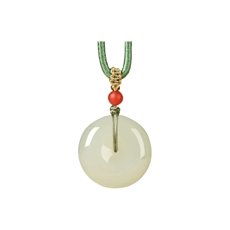 KUNYUYAO Hetian Jade Pendants Pale Greenish White Jade Unisex-17