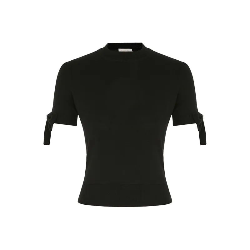 Zimmermann Crush Bow-embellished T-shirt-0