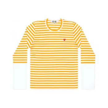 CDG Play T Shirts Women's Yellow