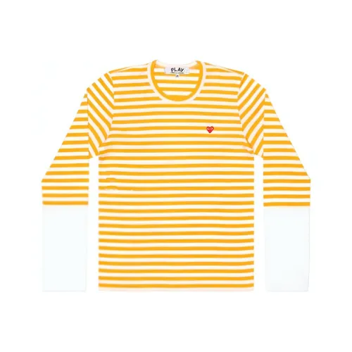 CDG Play T Shirts Women's Yellow