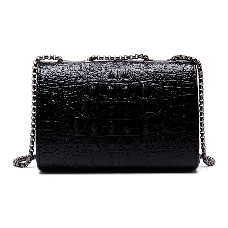 SURELAPTOP PU Shoulder Bag Women's Crocodile D Chan-3