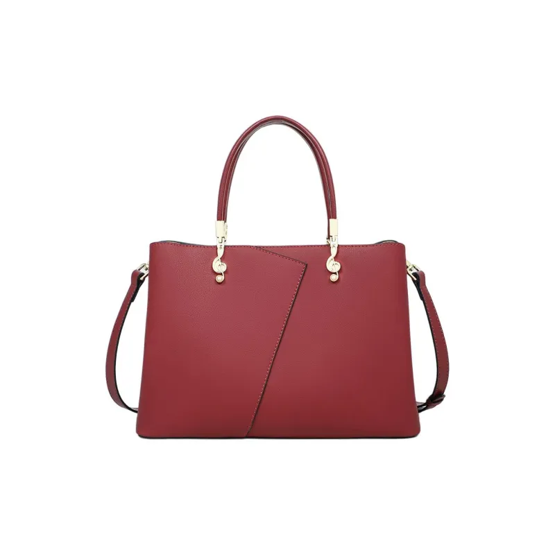 MILLIE'S Cow Leather Shoulder Bag, Crossbody Bag, Handbag Regular Women's Red-2