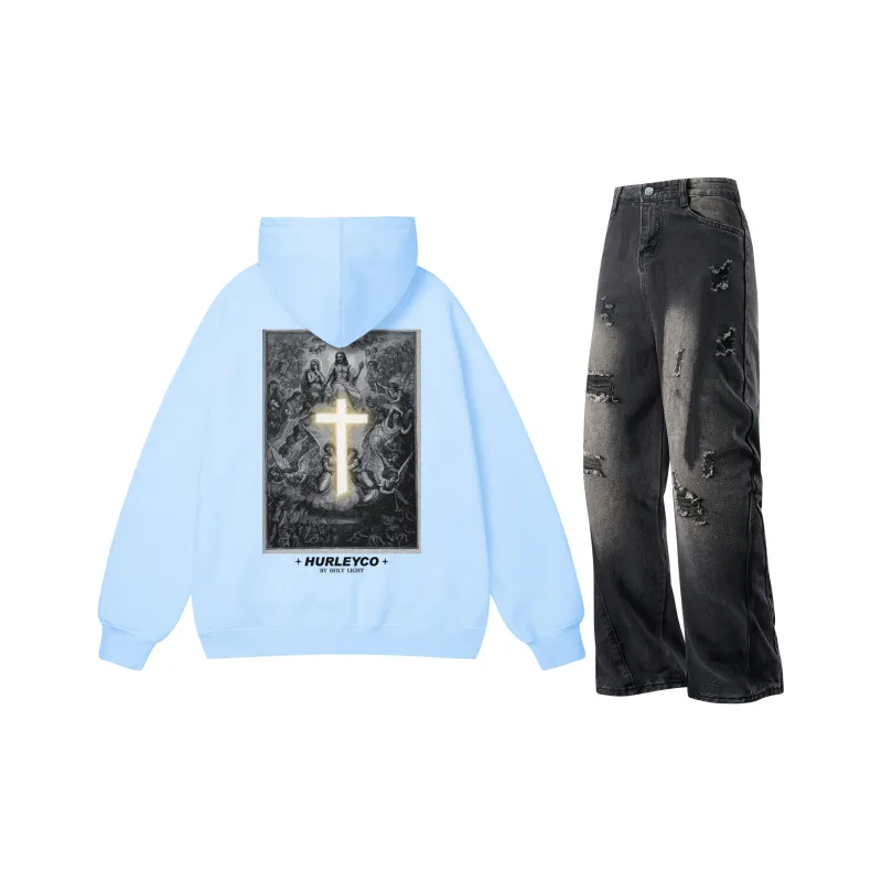 Hurley Sweatshirt Sets Unisex-27