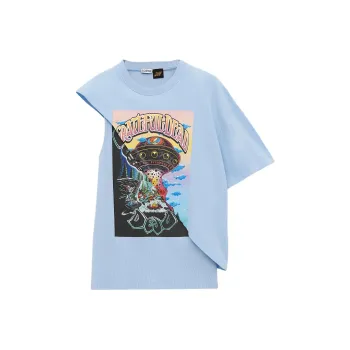 LOEWE x Grateful Dead Paula's Ibiza Drop Shoulder Sleeve T Shirt Women's Blue