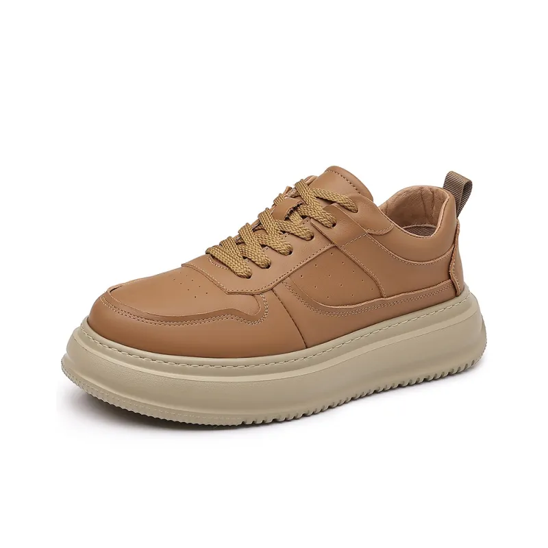 KACHILANG Slip Resistant Height Increasing Low Top Skateboard Shoes Men's-6