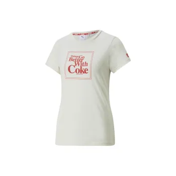 PUMA Puma X Coca-Cola COCA COLA Tee T-Shirt Women's White