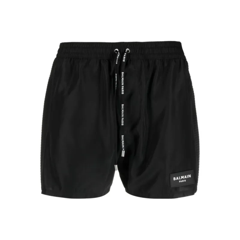 BALMAIN Sports Shorts Men Black-0