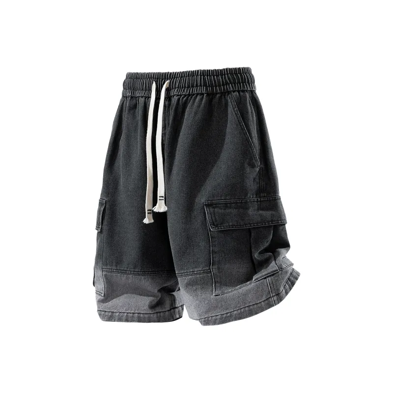 HOZZS Denim Shorts Unisex-0