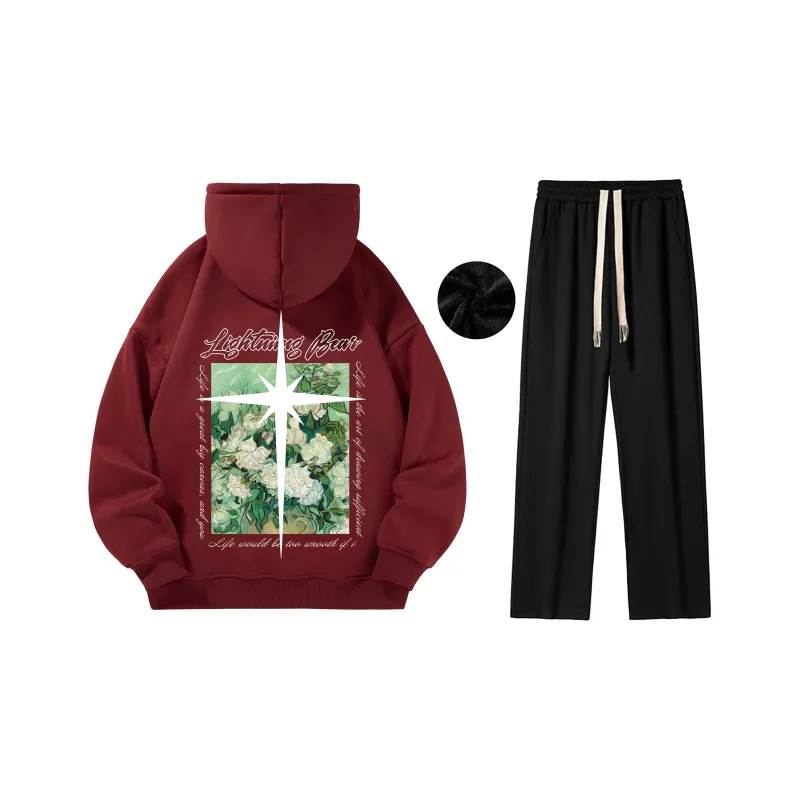 LIGHTNING BEAR Sweatshirt Sets Unisex-5