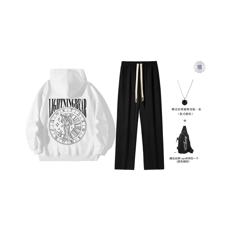 LIGHTNING BEAR Sweatshirt Sets Unisex-3