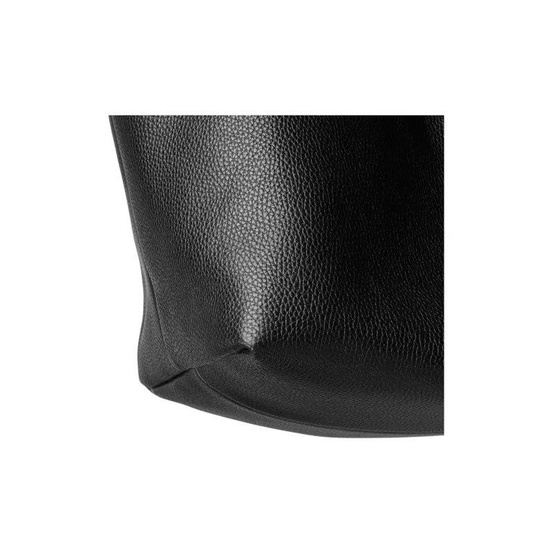 GUCCI Totissima Grain Leather With GG Canvas Shoulder Bag Medium Size Women's Black-7